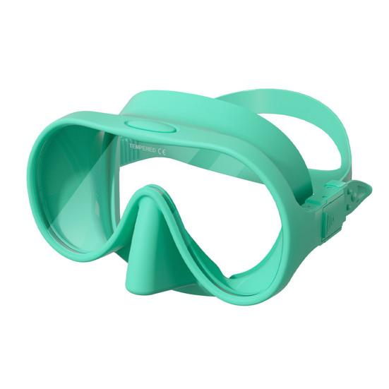 Очки для плавания с защитой носа Clear Vision Anti Fog Очки для бассейна Непротекаемая маска для подводного плавания с маской и трубкой для взрослых и молодежи зелёный Wangmingyuan