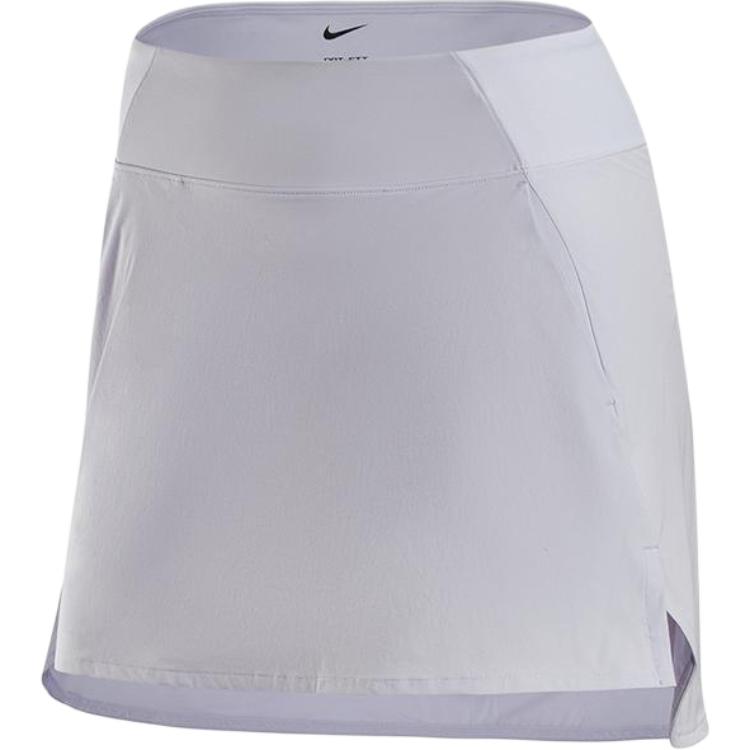 Nike Dri-Fit однотонная, со средней талией, быстросохнущая, спортивная, дышащая, повседневная юбка, женские юбки светло-фиолетового цвета DV9456-536 XS white