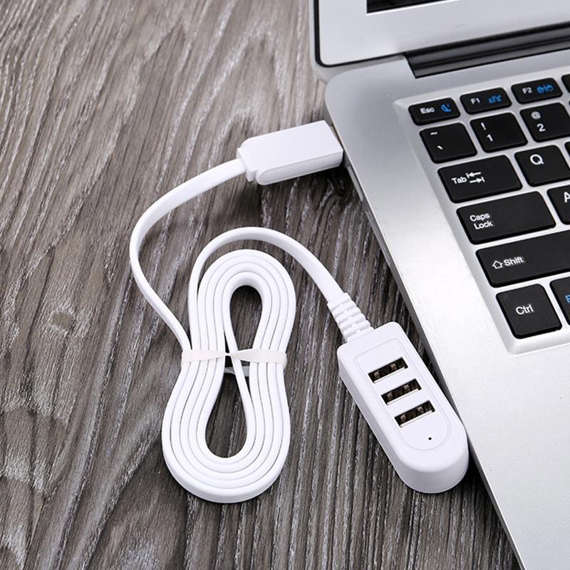 1,2 м USB-кабель-удлинитель, зарядный концентратор, больше, чем разветвитель, стиль 3 USB-концентратор, зарядный кабель, удлинитель USB для быстрой зарядки 30cm белый Yamiye
