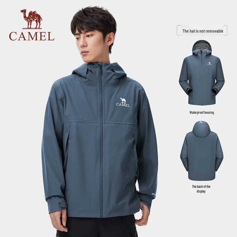 CAMEL Унисекс Водонепроницаемая Жесткая Ветровка A14BAEO189 XXXL gray
