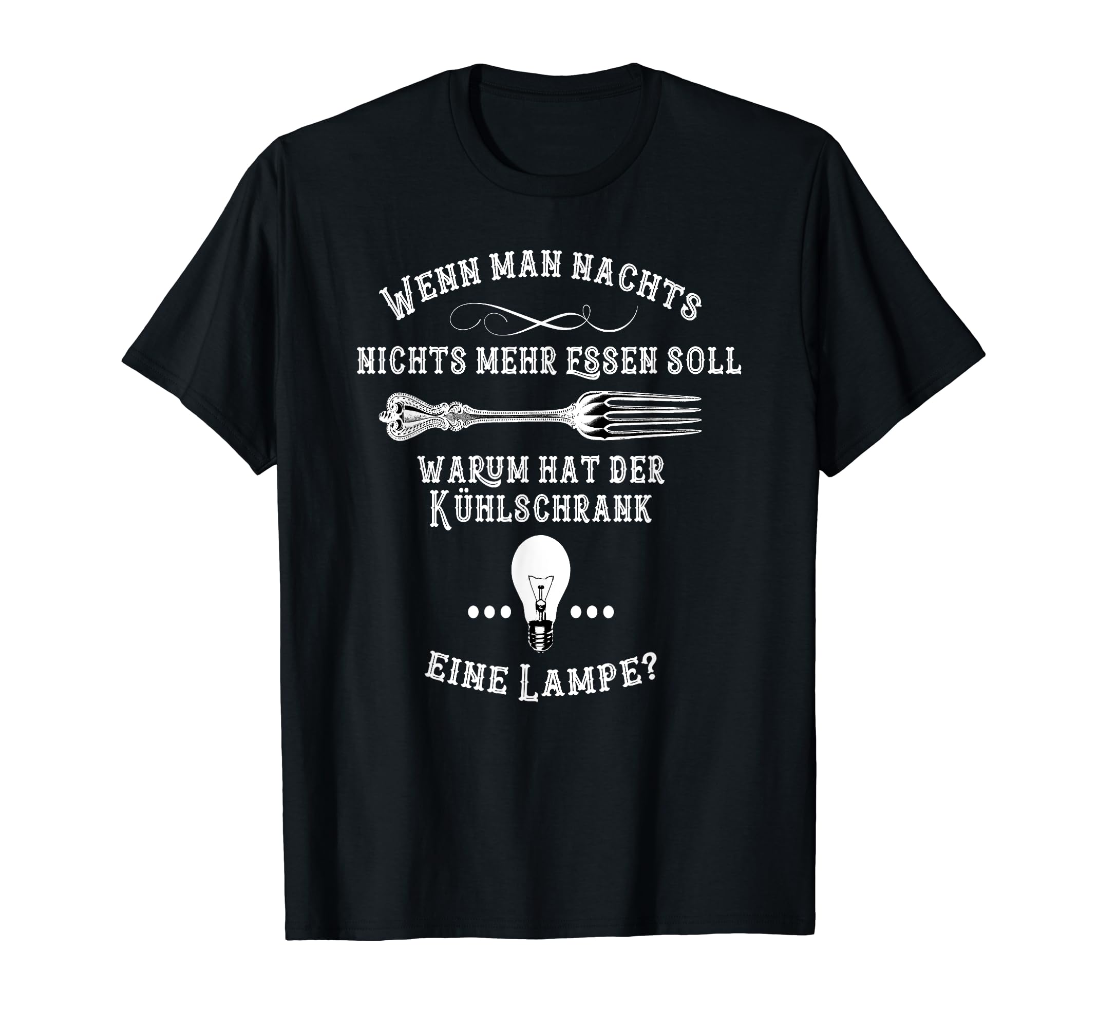 Ночная Еда Холодильник Лампа Диета для Похудения Голод Футболка black Omi Japan Products