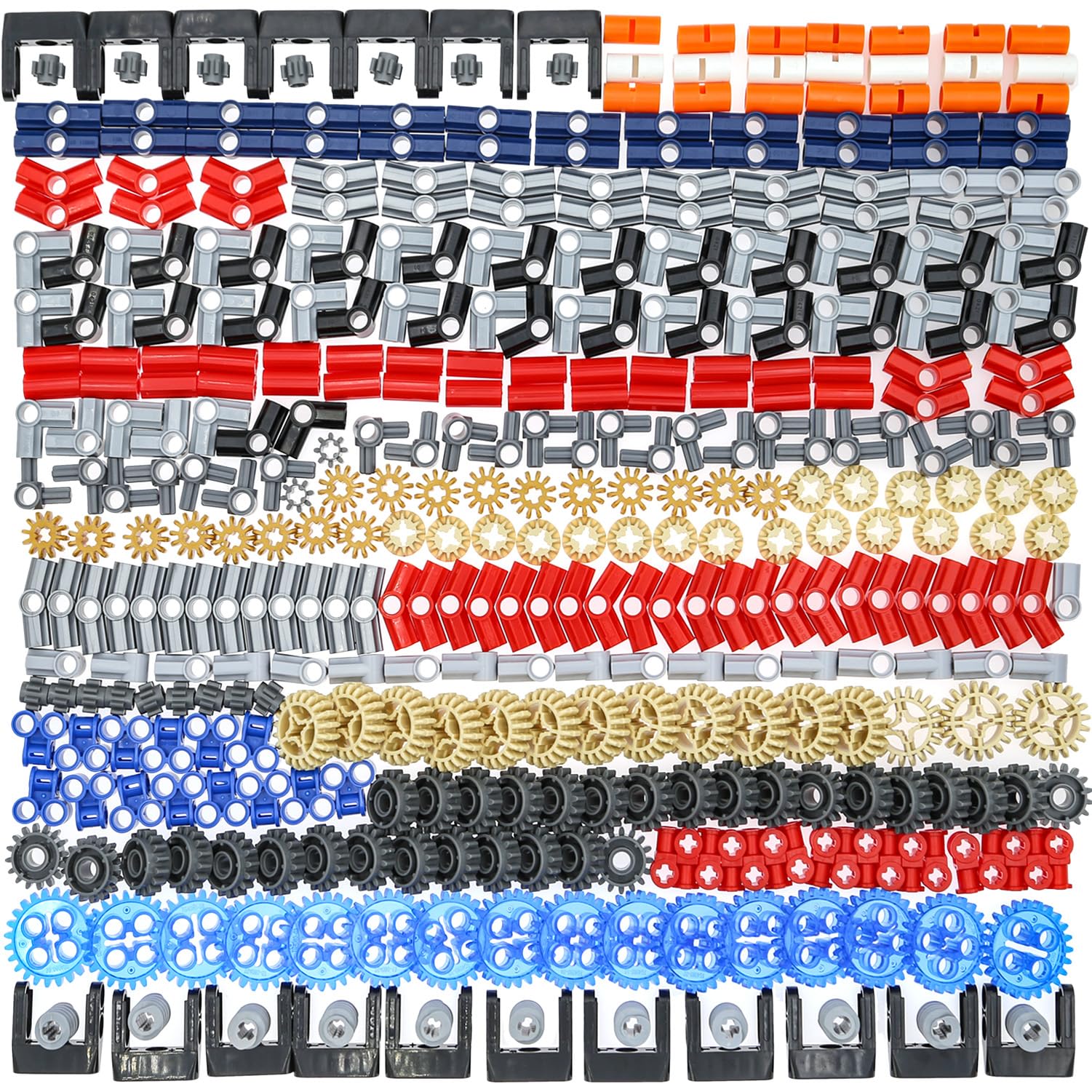 Domoni 452 детали Технический набор шестеренок Совместимость с наборами Lego Шестерни Ось Штифт Соединитель для макета робота Строительные блоки Кирпичи DIY 8/12/16/24 red DOKI DOKI MARKET form NIPPON