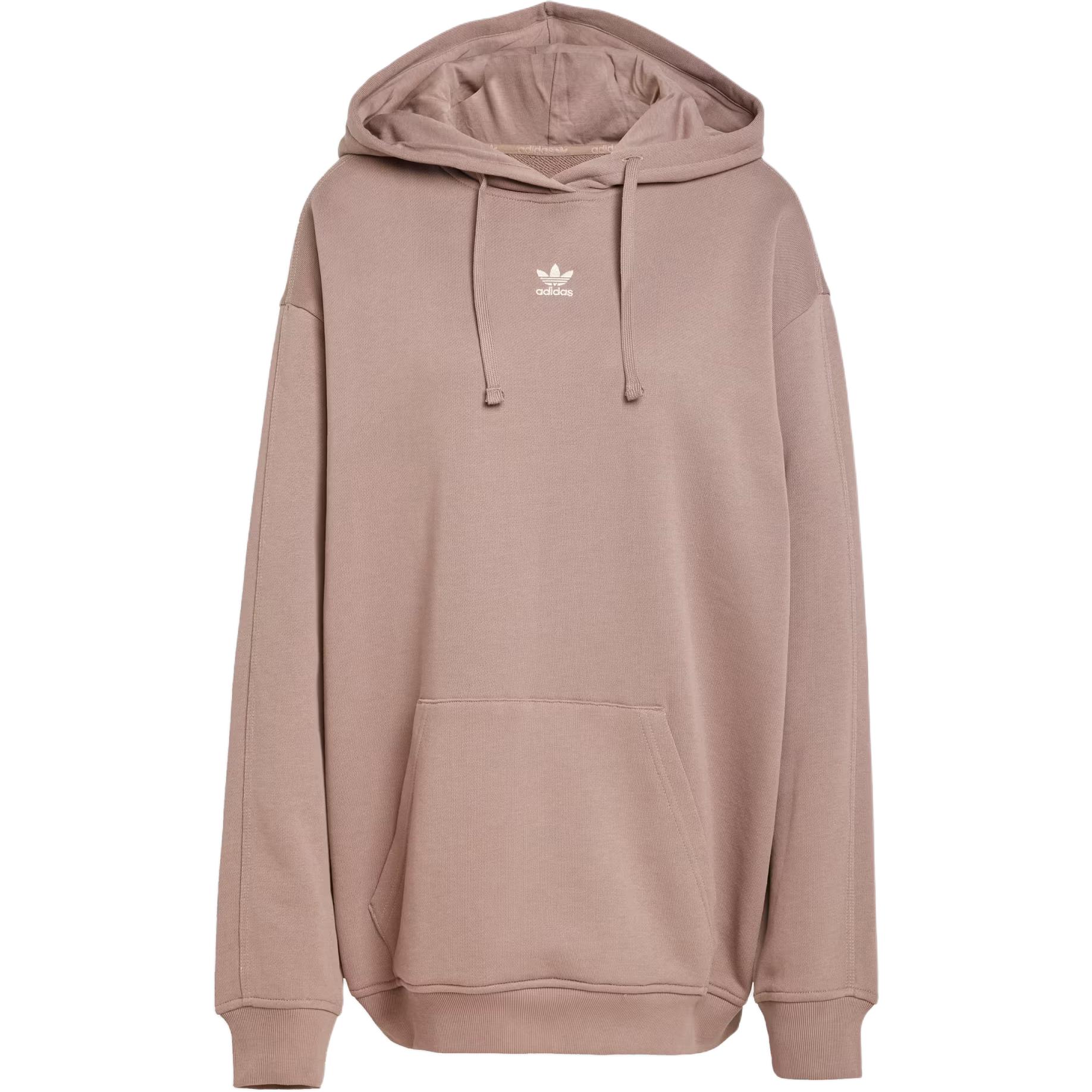 Adidas Originals Свободный Худи с Длинным Рукавом и Карманом Свитшот Женский свитшот Коричневый JC8981 S gray