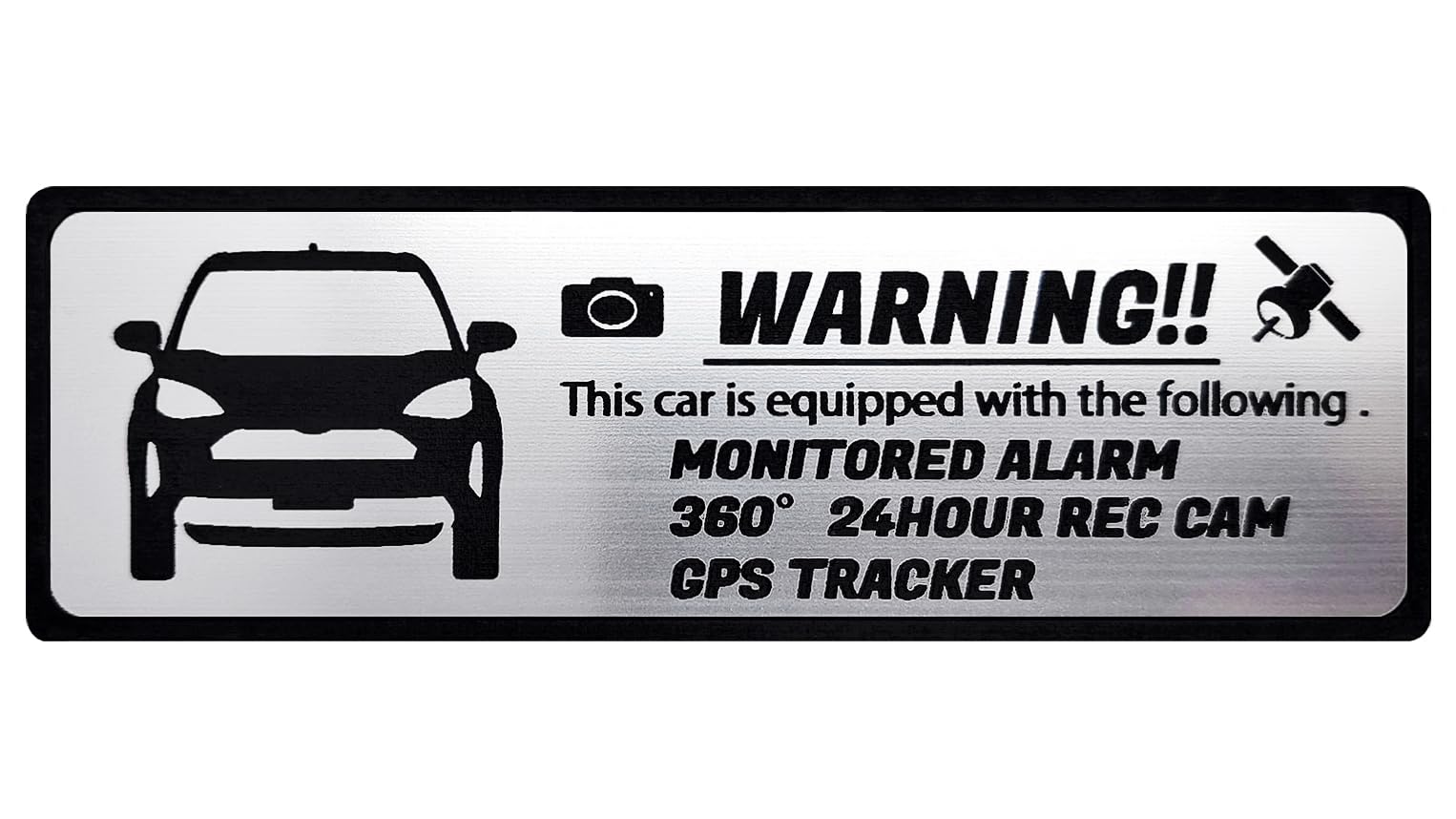 Honami Works yaris cross Yaris Cross Эмблема безопасности 24-часовое наблюдение Видеорегистратор GPS-трекер Наклейка серебряный unbranded product