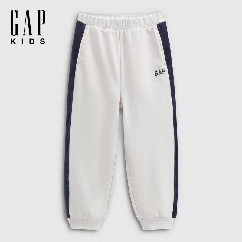 Вельветовые штаны-джоггеры Gap для девочек с вышитым логотипом 120/56 white