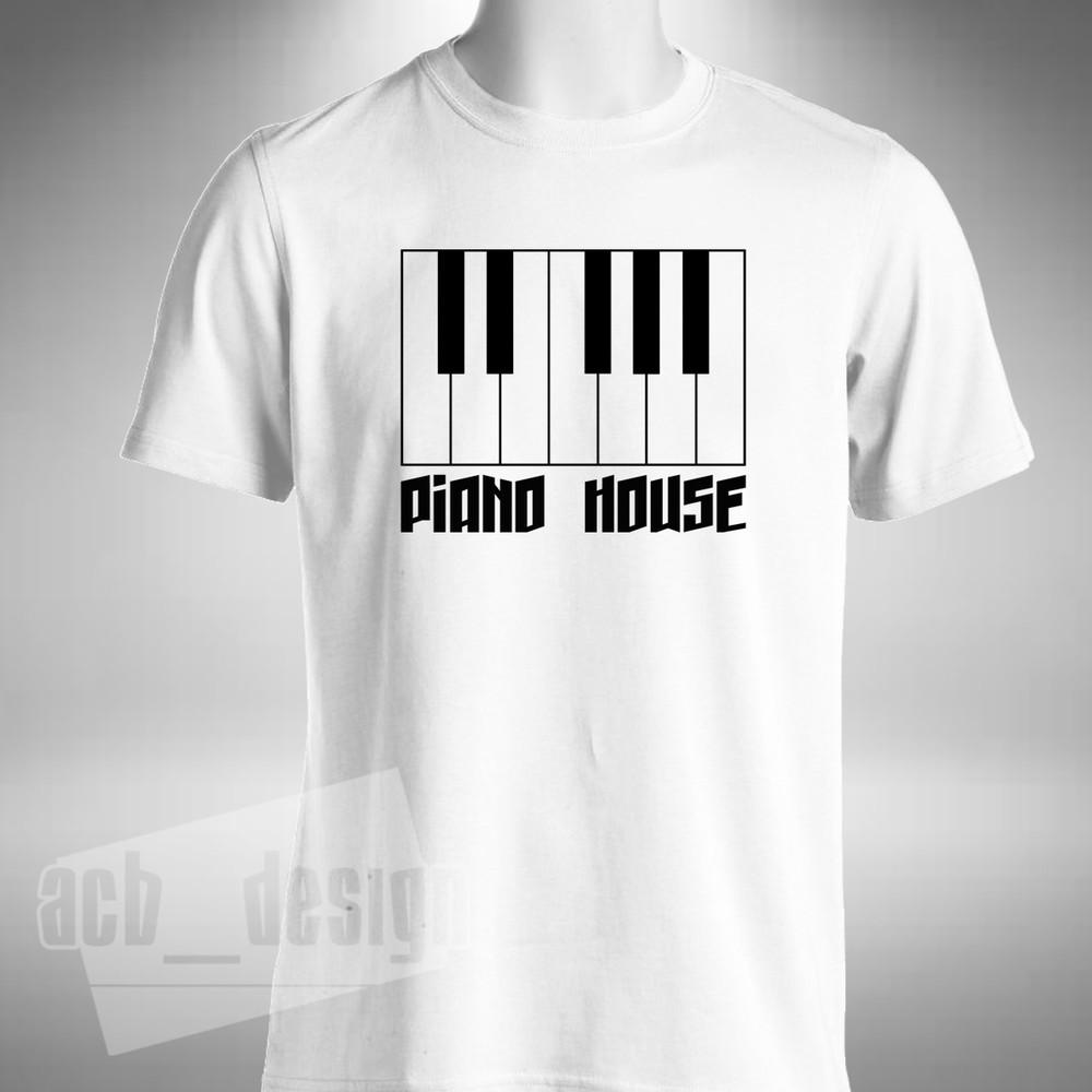 Футболка Piano House Клавиатура Пианист Орган Рейв Старая Школа Музыка Ретро XL white FutureDesign