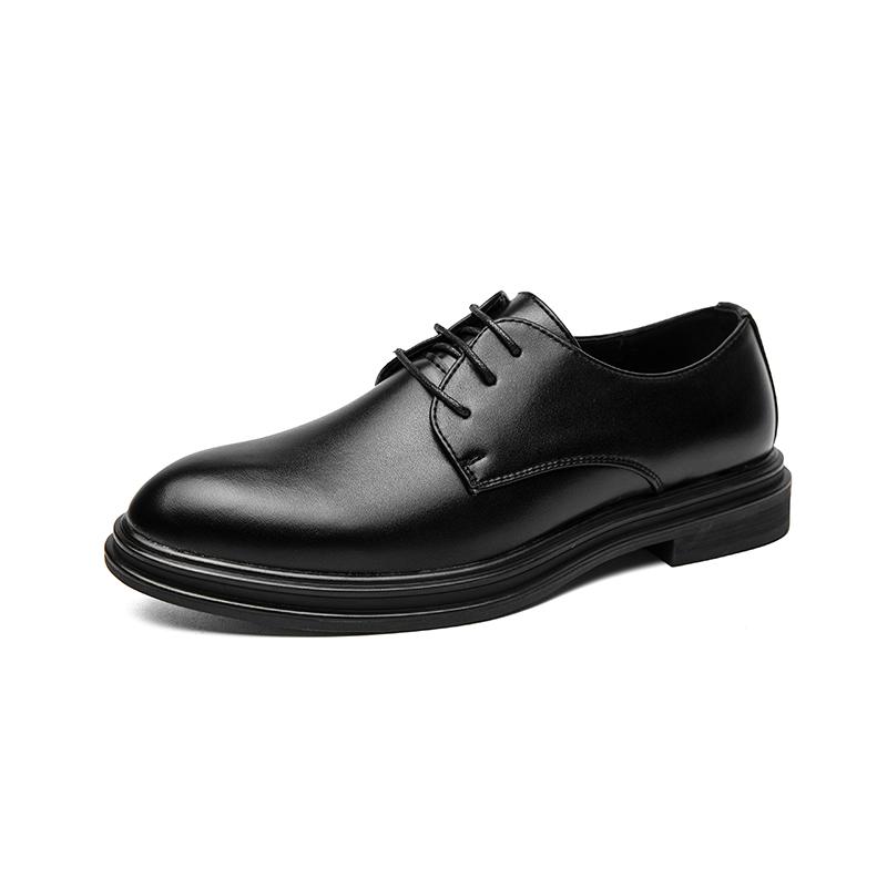 Men Formal Business Leather Shoes Fashion Low Top Solid Color Men Shoe Sandals Hollow Out Formal Dress Casual Scrub Leather Shoe 38 black Shoe Gallery