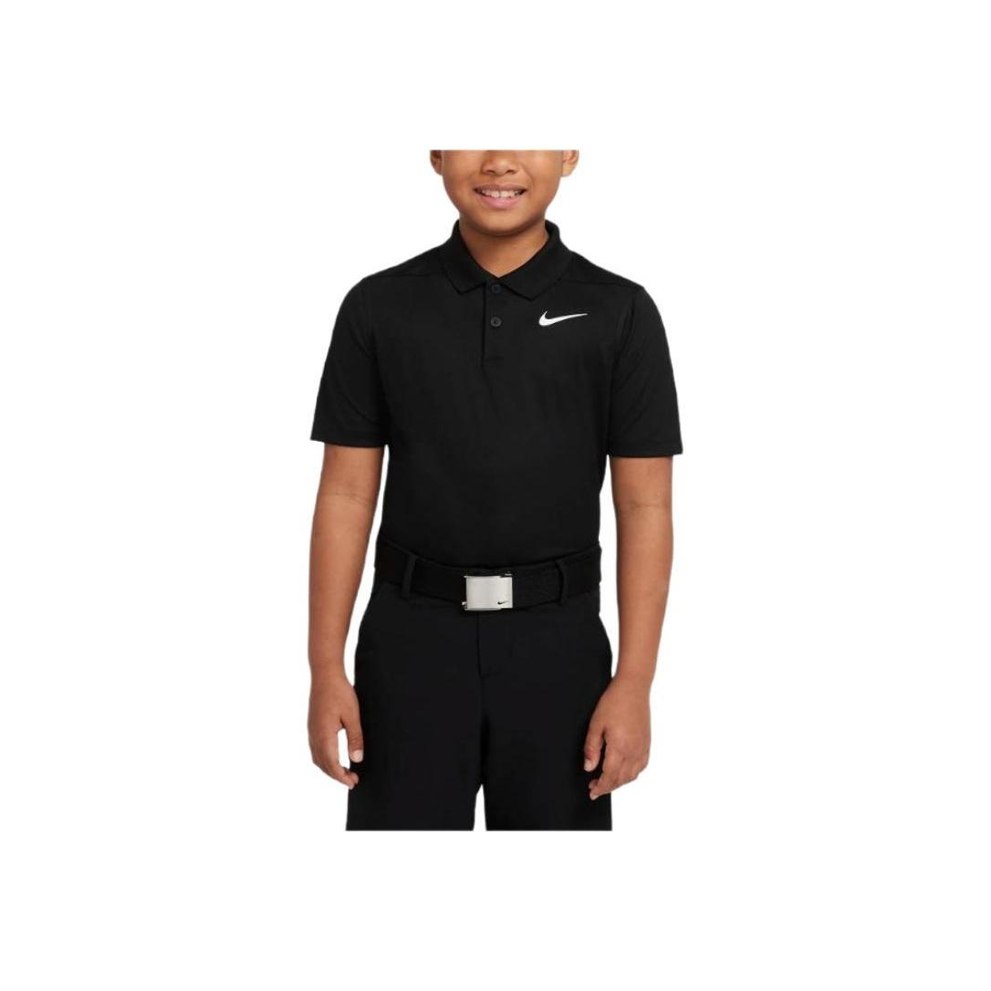 Nike Kids Dri-FIT Victory Solid Logo Short Sleeve Polo Shirt Kids tops Black DN1970-010 M black