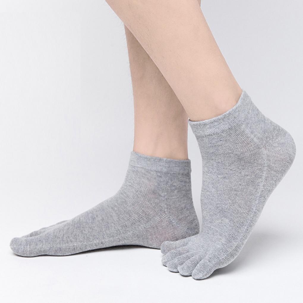 Мужские базовые носки с пятью пальцами до щиколотки (10 пар) 10 pairs of black beige Mayfashion