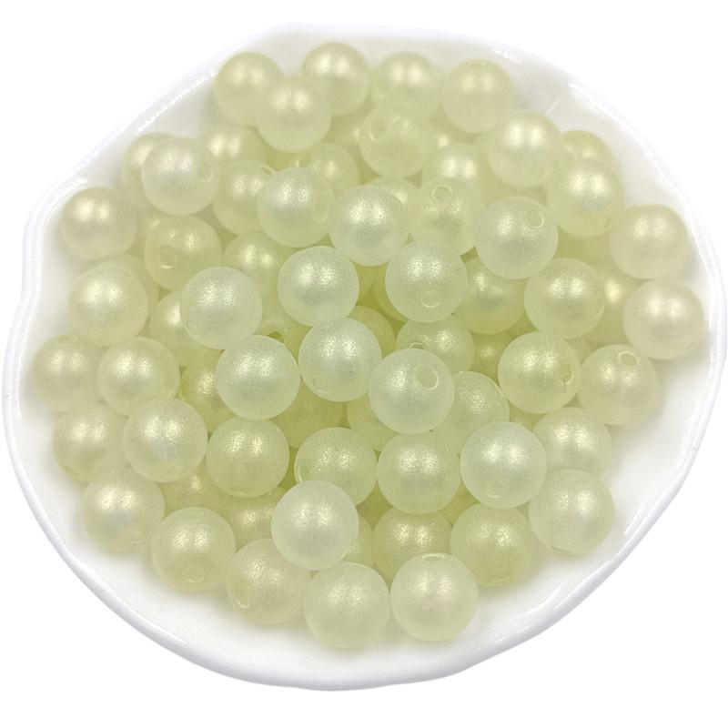 Модные изысканные подвески матовые DIY ювелирные аксессуары круглые бусины 30 шт. перламутровый цвет для изготовления браслетов сережек 8mm 30Pcs жёлтый men