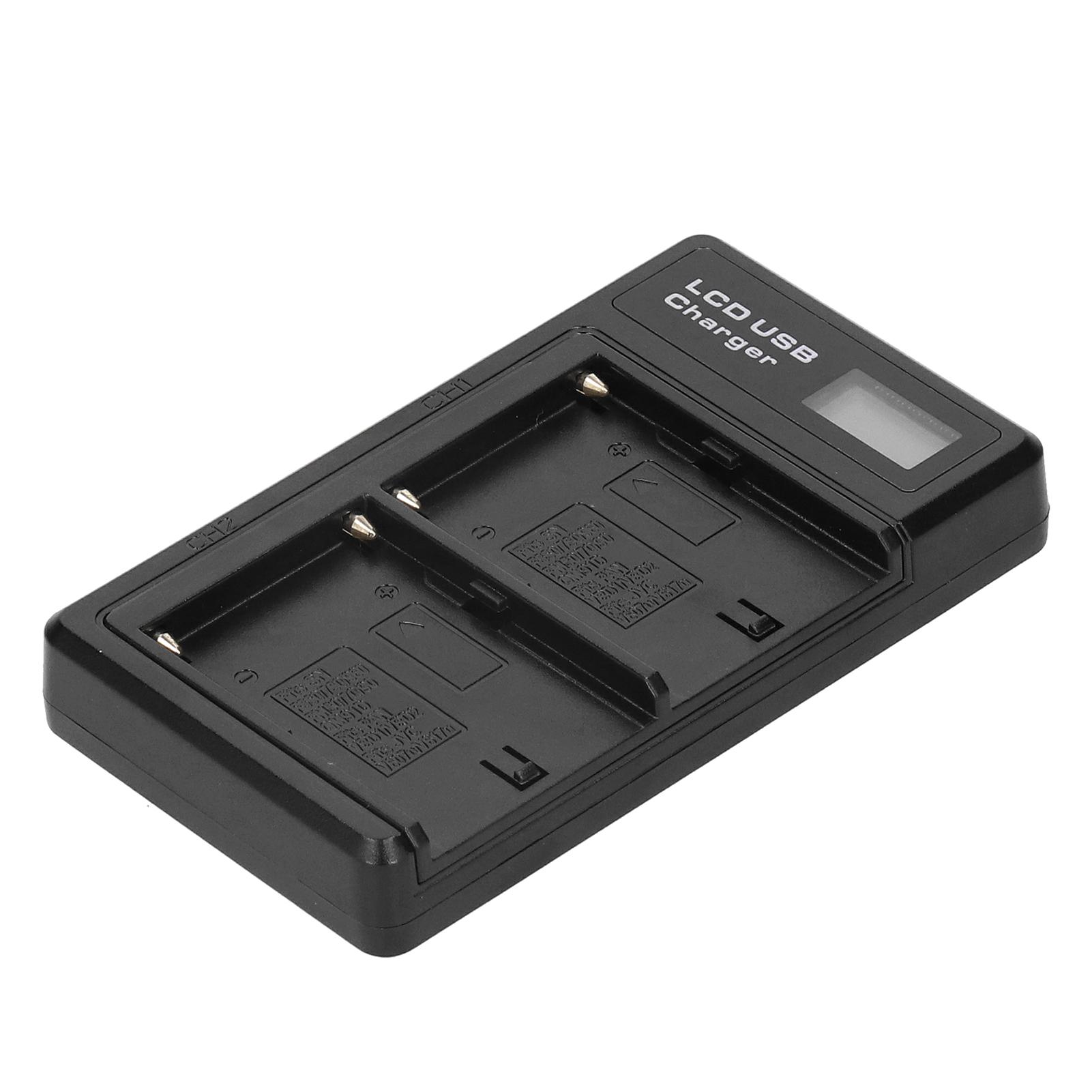 ЖК-дисплей Экран Литиевая батарея Двойное зарядное устройство USB Зарядная база для NPF550 black Koogeelife