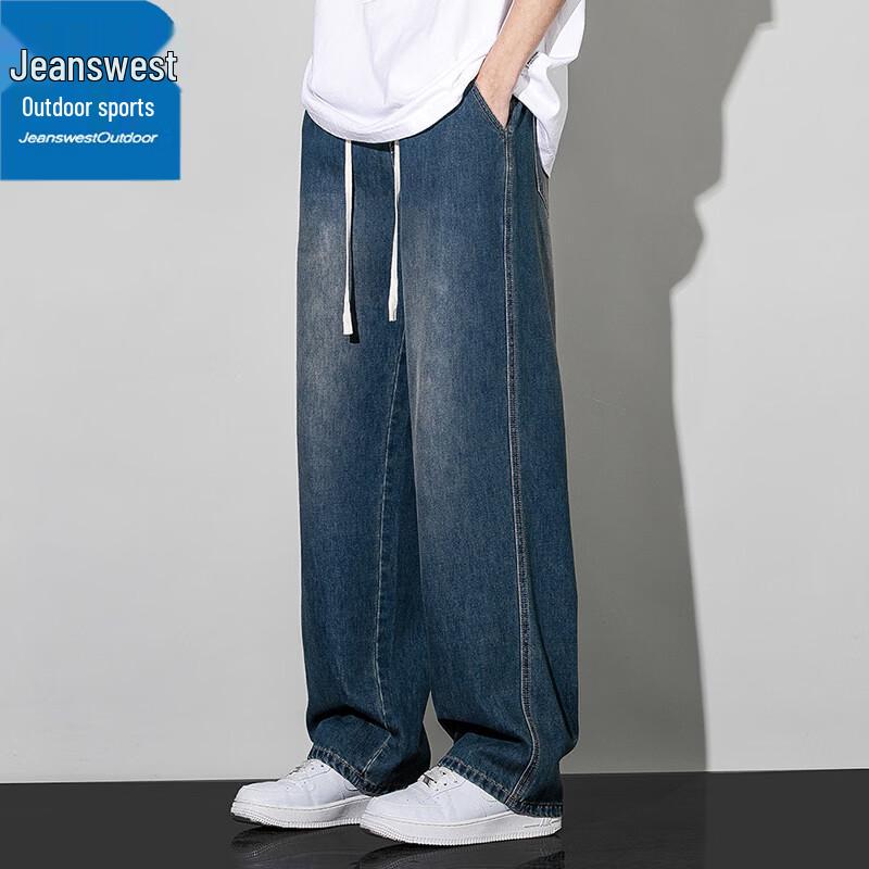 Мужские джинсы Jeanswest в американском стиле, свободные, прямые, повседневные 2XL gray JDST online