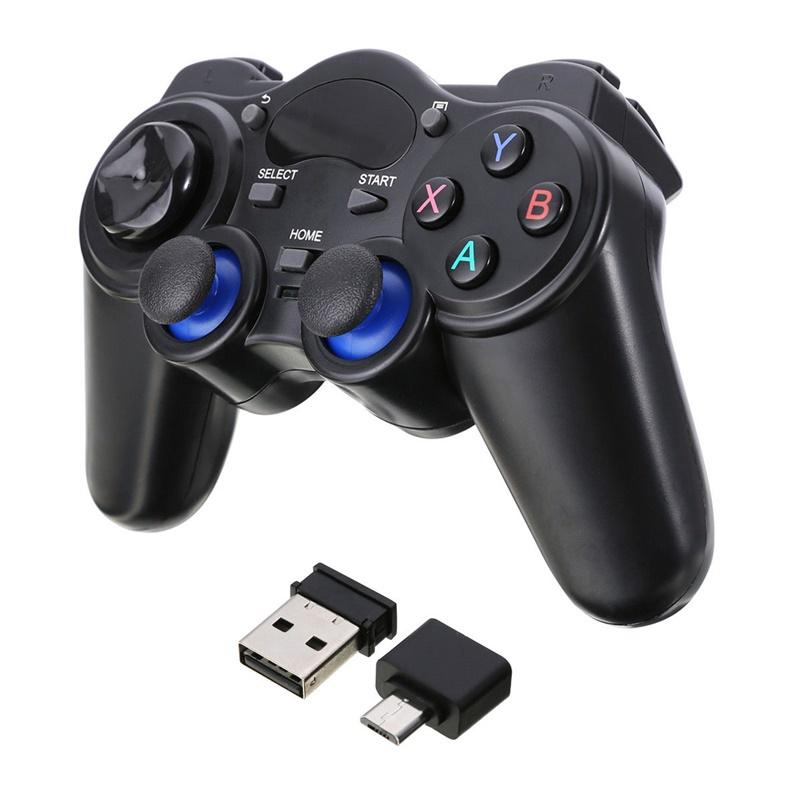 Беспроводной игровой контроллер 2,4G, геймпад для планшетов Android, ТВ-приставка micro usb black cucu04