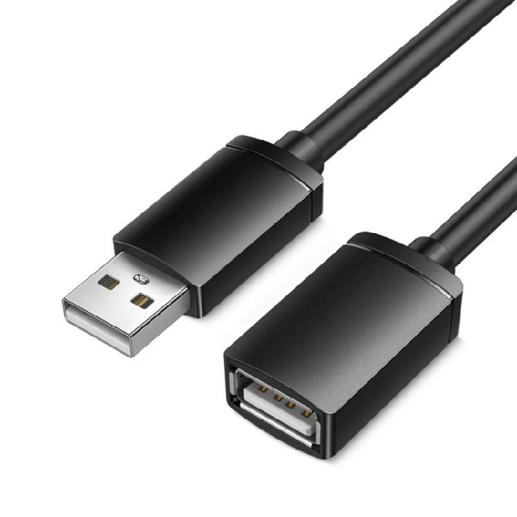 Удлинитель USB Папа-Мама Совместим с несколькими USB-устройствами Внешний жесткий диск USB-кабель USB-подключение black Happy Electronic King