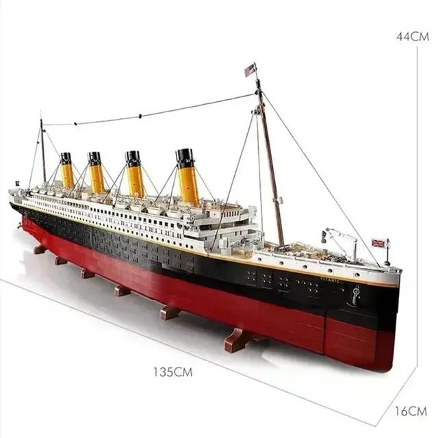 НОВЫЙ 99023 Подходит для 10294 Титаник Большой Круизный Корабль Пароход Строительные Детали Кирпичики Детские Наборы для Творчества Подарки gray Reliable tool