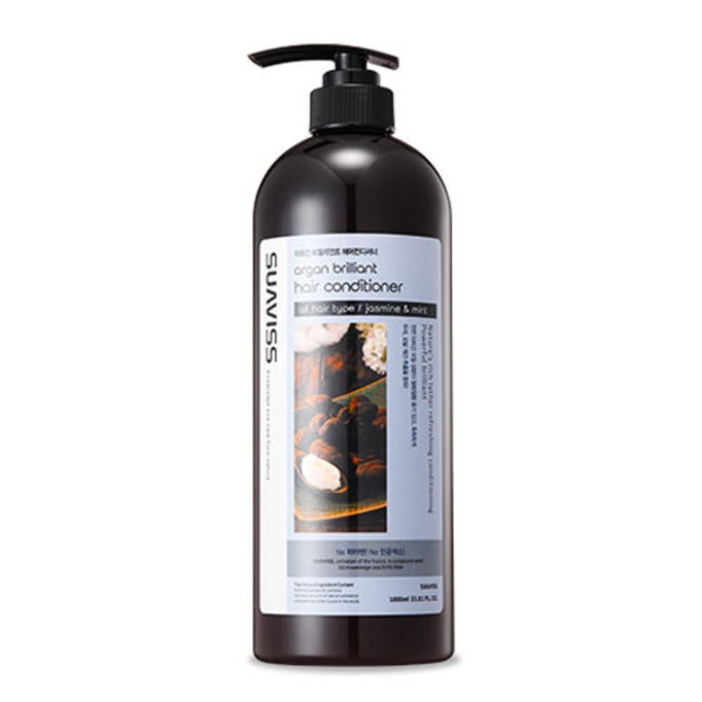 Кондиционер для волос Suavis Argan Brilliant, 1л, 1 шт. gray BeautyGlam