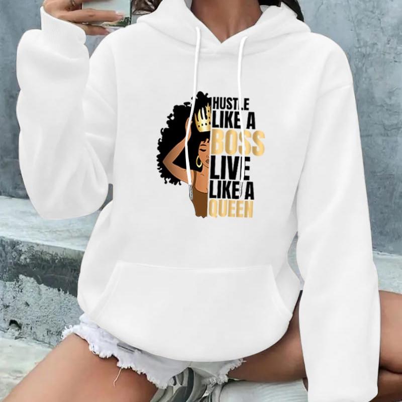 Casual Women s Hoodie, Ribbed Cuffs & Hem, Daily Use & Weekend Trips S белый MARS-Women Plus