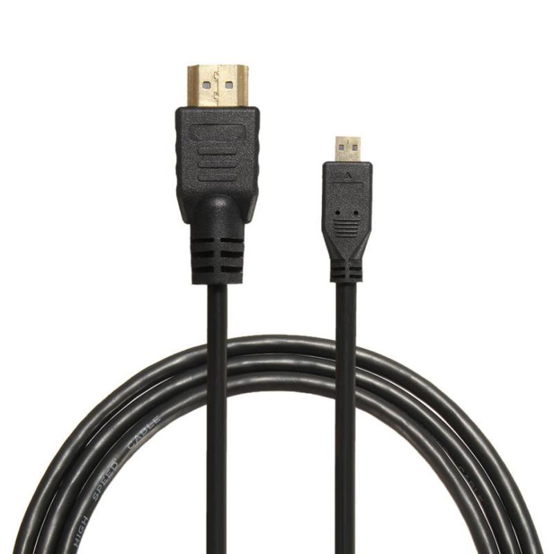 Кабель Micro HDMI-совместимый к HDMI-совместимому 1080p Адаптер AV для кабельного телевидения 6 футов 1,8 м Мобильные телефоны Планшеты чёрный NailArt