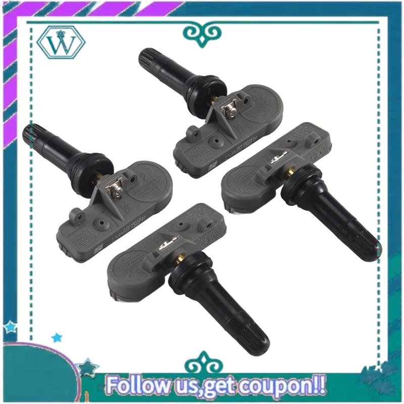 AA92-4PCS Car Tire Pressure Monitor Sensor TPMS For Ford Mondeo Explorer Lincoln Navigator BB5T-1A180-BA DV6T-1A180-AA Black  grey gray ZSP Light
