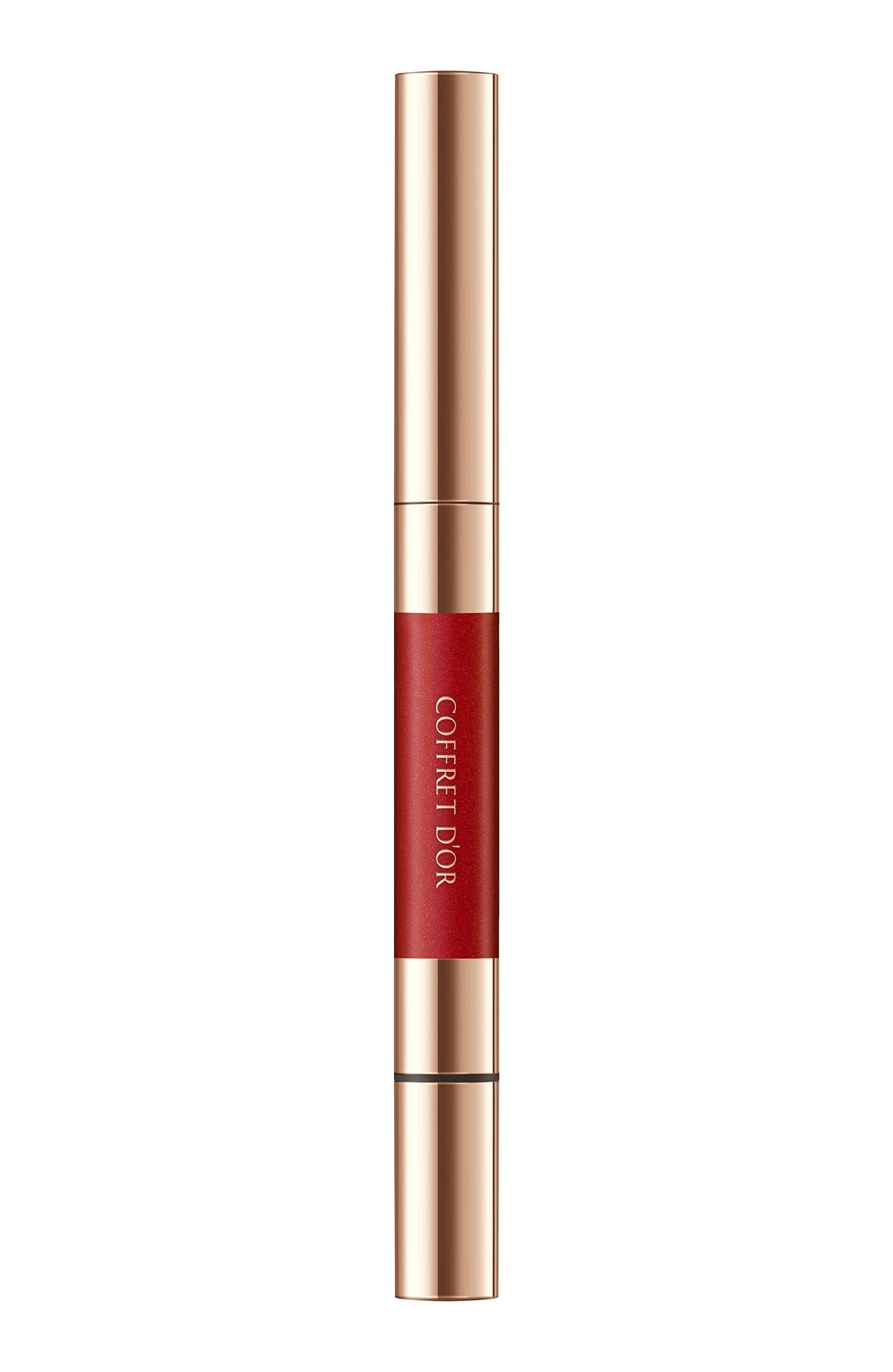 Coffret Contour Lip Duo 03 Deep Red Lipstick d Or brown COFFRET D OR