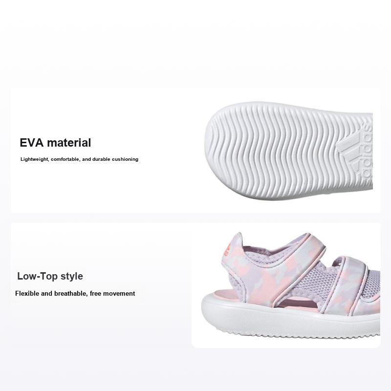 Adidas Водные Сандалии Удобные Универсальные Дышащие Низкие Ходячие Ботинки Детская Обувь Розовые GZ1312 21 white