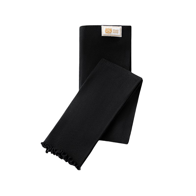 Kids Leggings Spring and Autumn Crawler Pure Cotton Girl Pants Baby Girl Outwear Western Style Cropped Pants Elastic Pants Black 130 black TAOMall