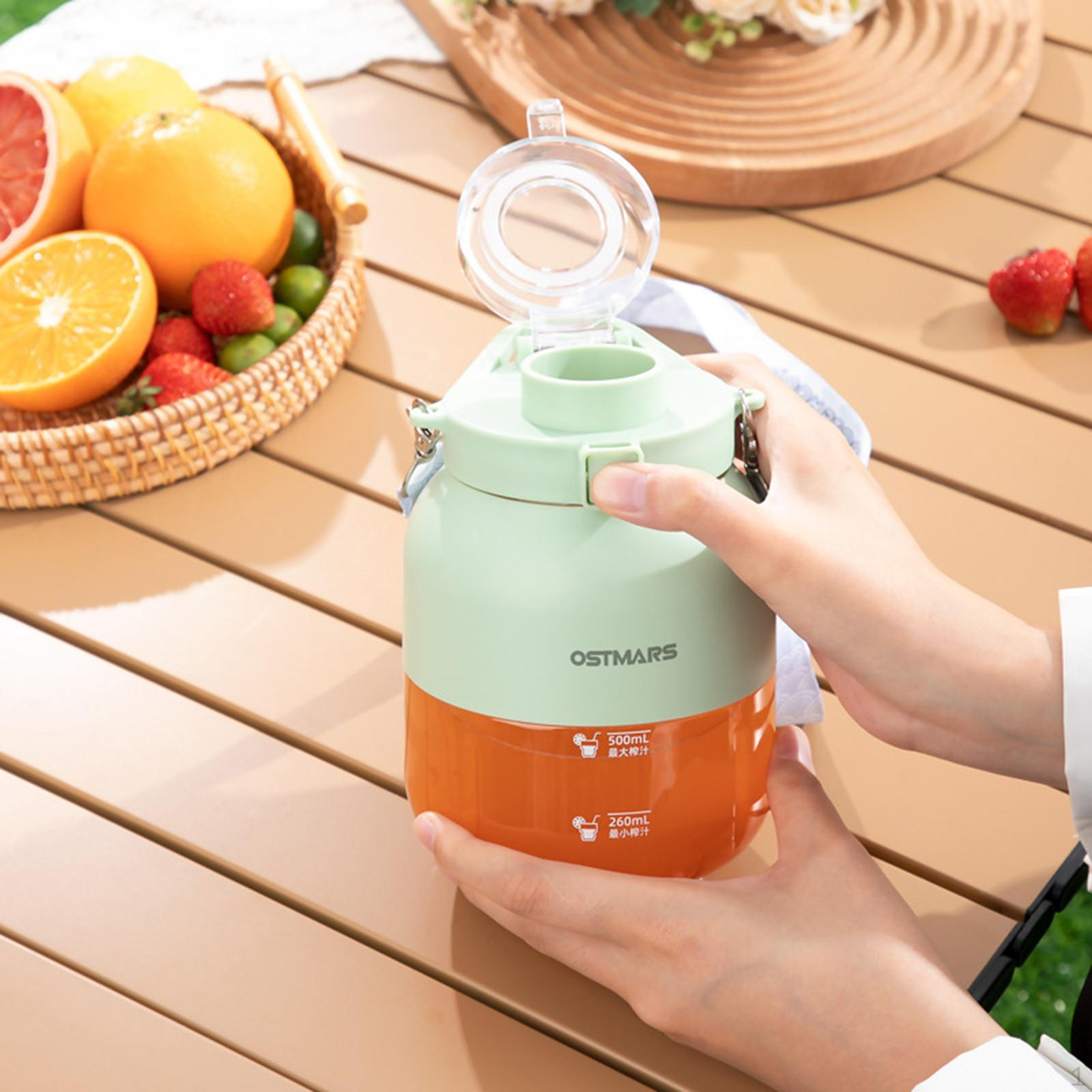 Соковыжималка Бутылка для воды Многофункциональная прочная питьевая чашка Портативный блендер для спортзала Кемпинг зелёный Moonice