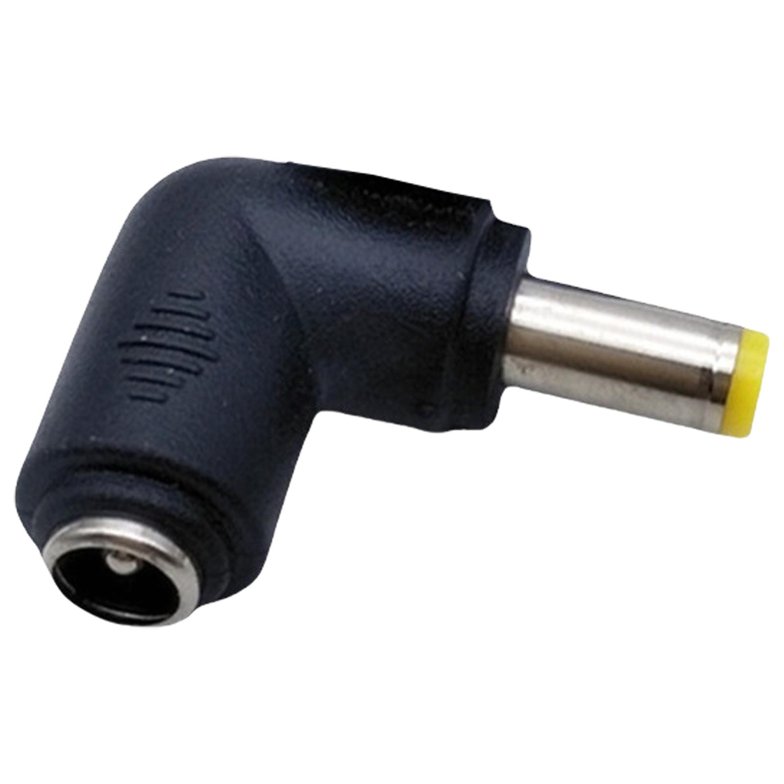 Портативный DC5521 Female to DC5.5x2.5mm Male конвертер адаптер локтевой переходник головка для различных брендов ноутбуков A black Cyprinoid