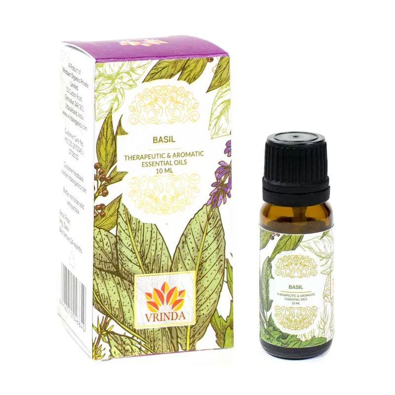 Эфирное масло Базилика (10 мл), Basil Essential Oil,  Vrindaam 8.859375 beige