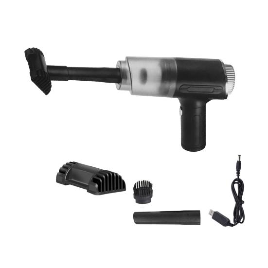 Мощное всасывание Удобный компактный Бесшумная работа Портативный беспроводной автомобиль Домашний пылесос для влажной/сухой уборки белый Refreshing Home