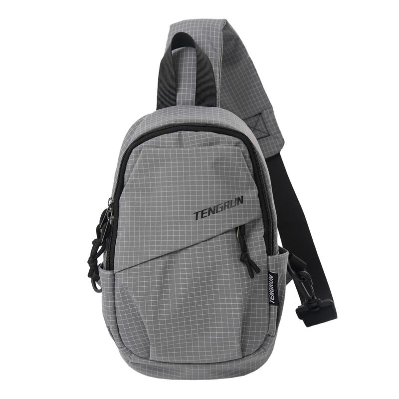 Мужская сумка кроссбоди спортивная на плечо серый KULUOSIDI BAG