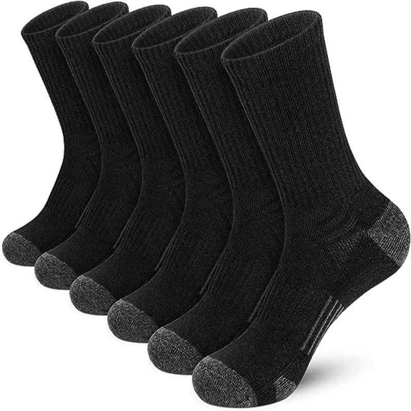 6 пар удобных мягких мужских спортивных носков на все сезоны One Size black Versatile socks