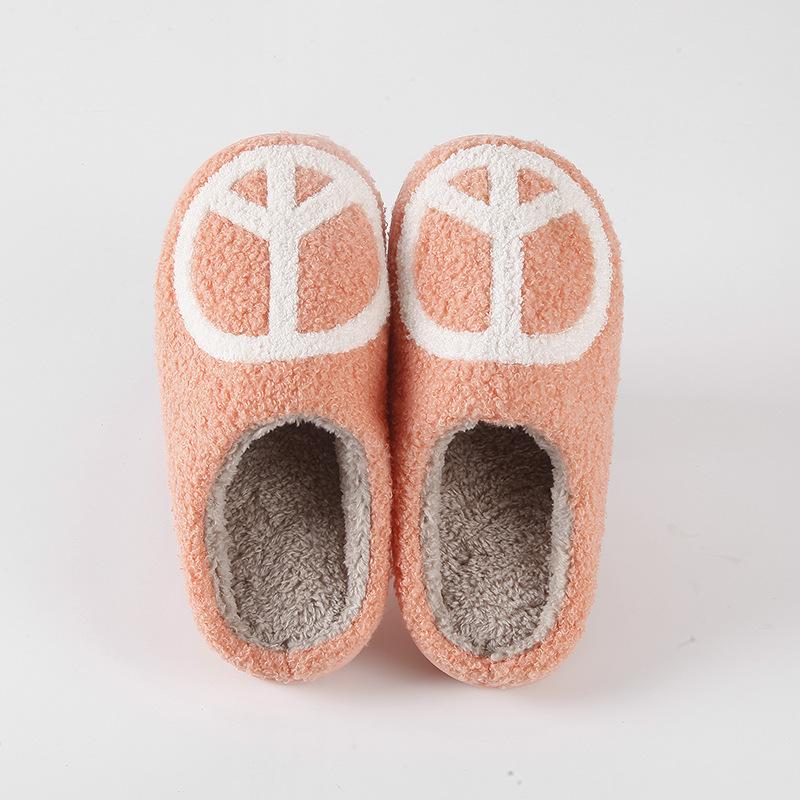 Fashion Winter Footwear Women Indoor Home Non Slip Versatile House Shoe Warm Plush Cotton Slippers Couple Bedroom Non-Slip Floor Slipper 37-38 оранжевый Glide Gear
