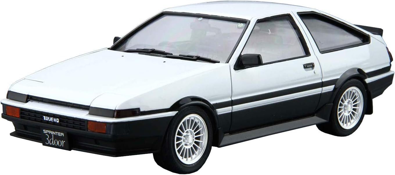 AOSHIMA Модель автомобиля серии Toyota AE86 Sprinter Trueno 1985 Пластиковая модель 1/24 № 5 GT-APEX gray hurry hausen