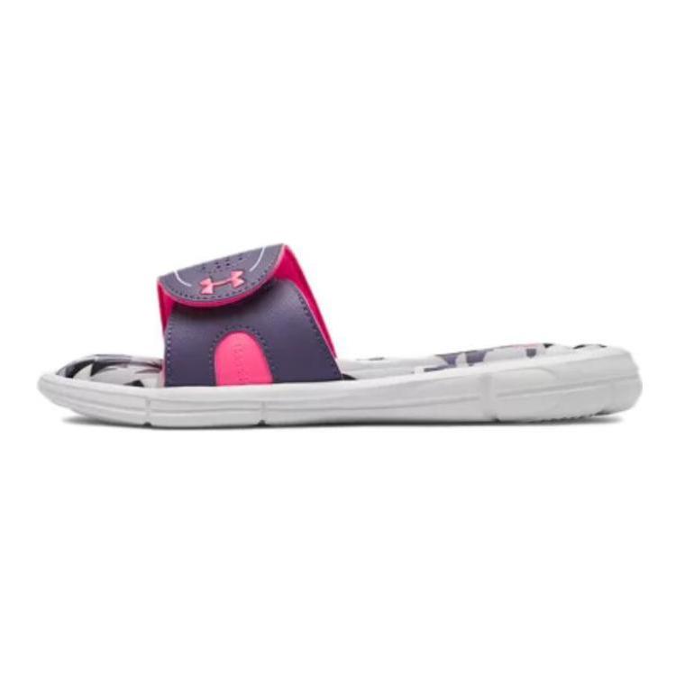 Under Armour Серия Ignite Удобные тапочки Детская обувь Белый Фиолетовый 3021319-102 32 white