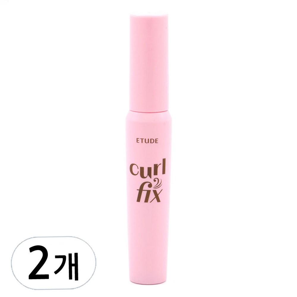Тушь для ресниц Etude NEW Curl Fix 8 г, объем на 4 пряди, 2 шт. white