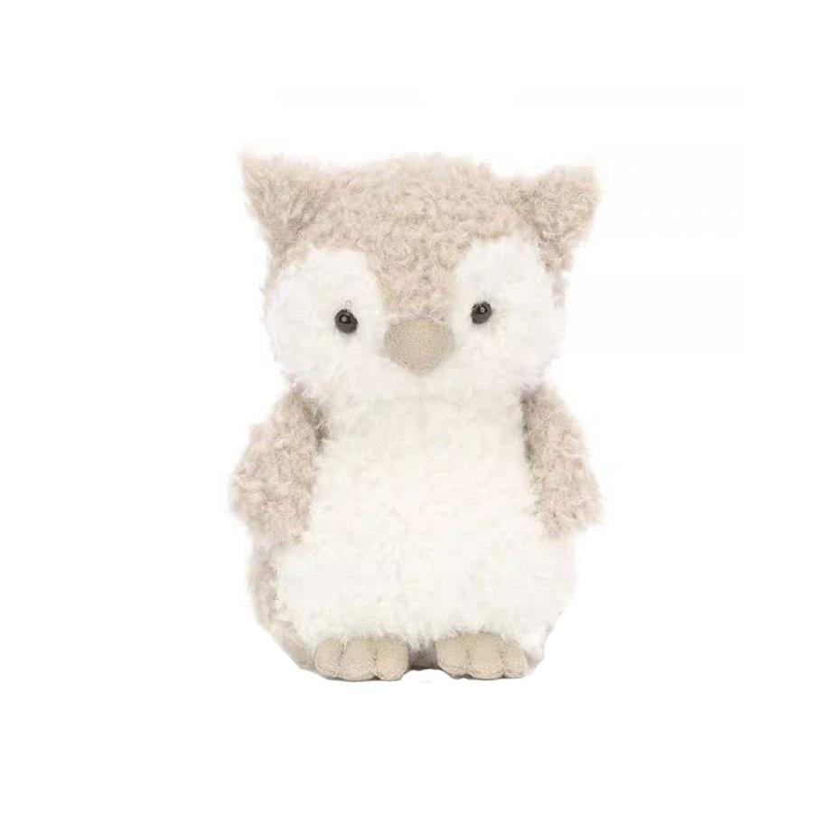 JELLYCAT Серия Птицы Сова Кукла-компаньон Плюшевая кукла 12 см высотой Box Not Included beige