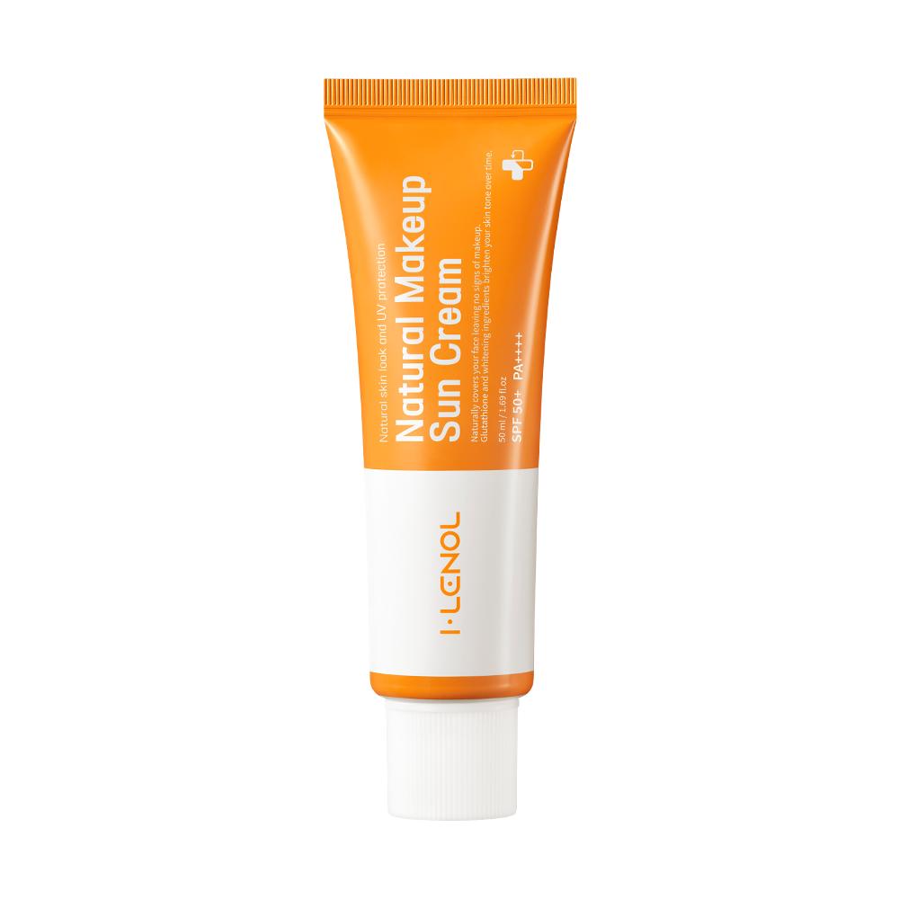 крем ilenol для лица без макияжа 3 вида 50 мл (SPF 50+, PA ++++) Bare Face Cream 1.0 (No. 21 or lower) orange