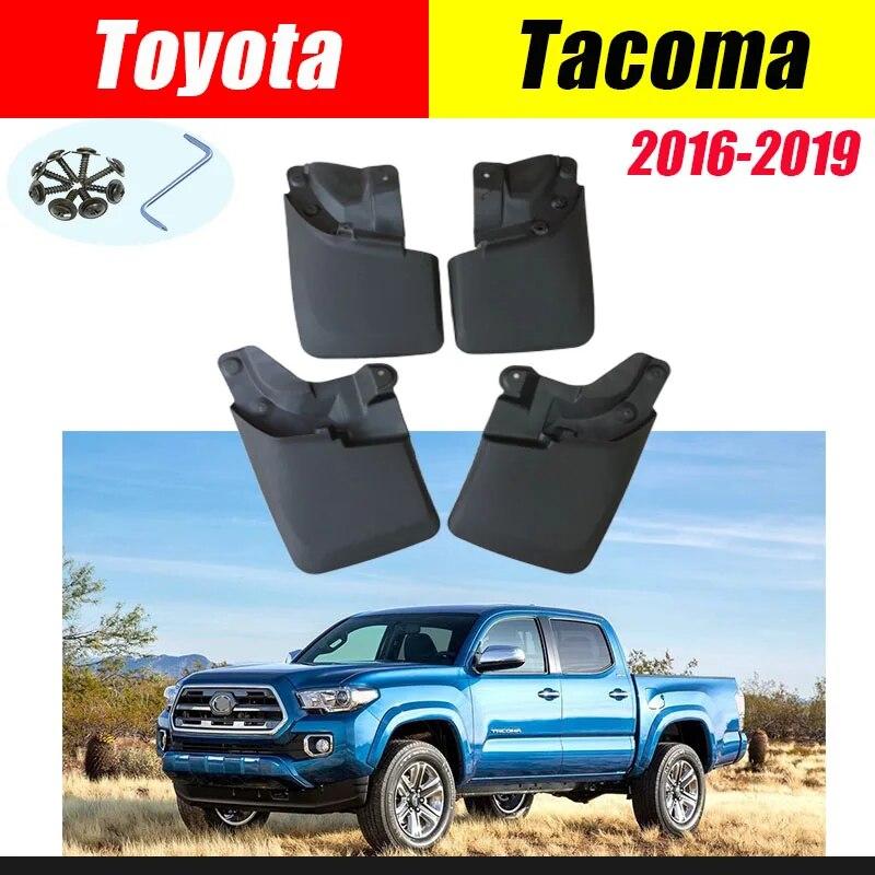 Брызговики для Toyota Tacoma Fender, брызговики, брызговики, крылья tacoma, автомобильные аксессуары, авто стиль, передние и задние, 4 шт. 1 set of 4 tablets black 91460000MAC2NPT5XW