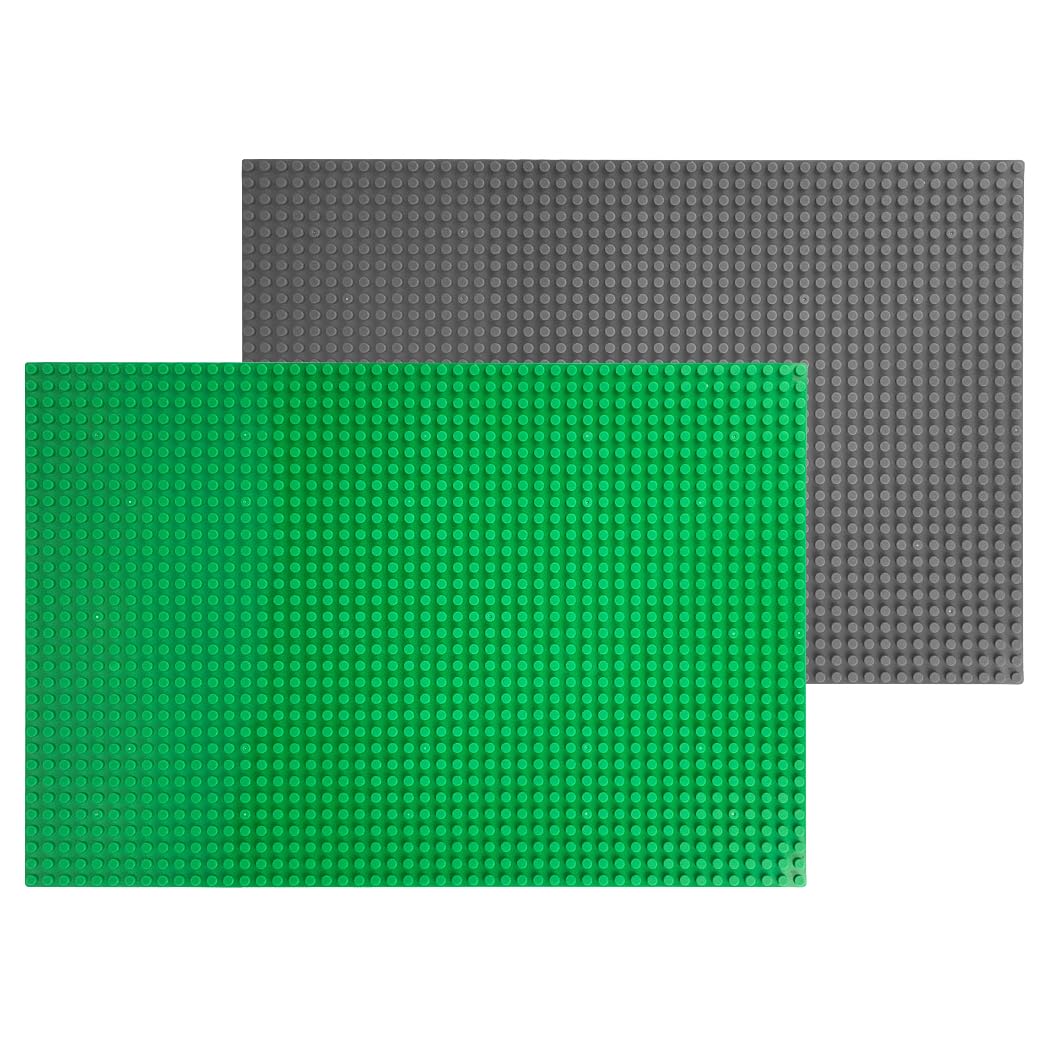 Большая Базовая Пластина, Совместимая с Классическими, 32 x 48 Точек (1 Зеленый + 1 Серый) gray Trendy Japanese products