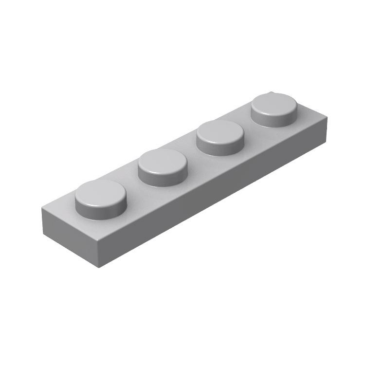 MOC 3710: Сборка, частицы, аксессуары, компоненты, доска 1x4, 20 деталей, разноцветные строительные блоки, развивающая игрушка-город. gray Interesting toys and dolls