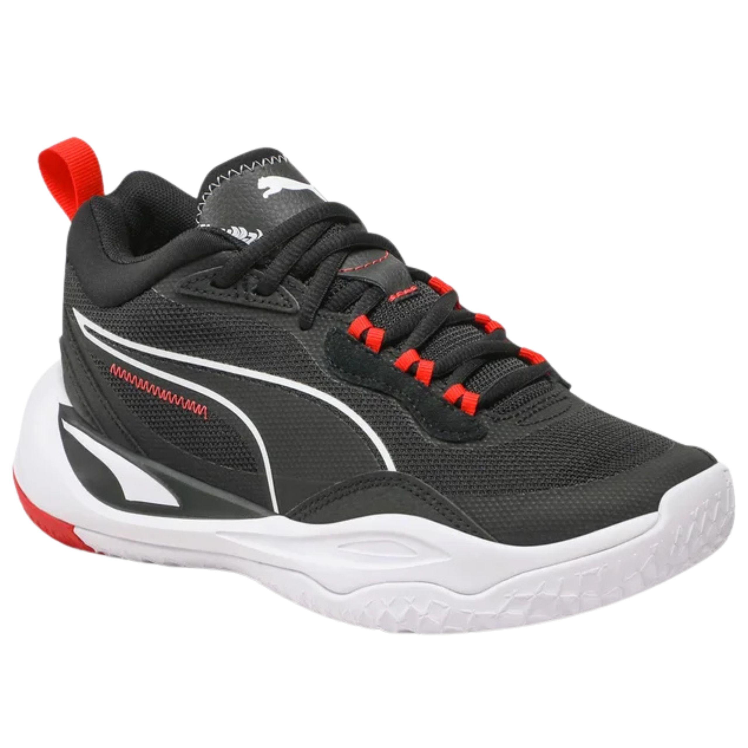 Puma 38735301 Playmaker молодежные спортивные кроссовки черные r. 37,5 чёрный