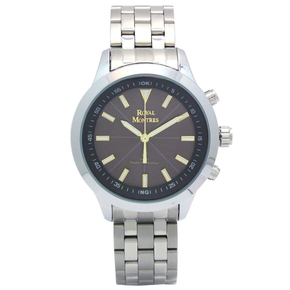 Серебряные наручные часы Royal Montres RM-0007 BK-WH gray HAYAO