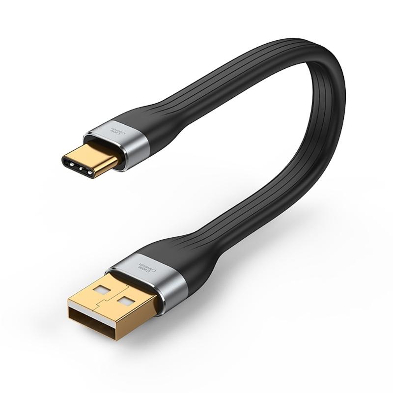 Кабель-провод для синхронизации данных Type C на Type-C/USB A, 3A, для быстрой зарядки планшетов, ноутбуков и камер с питанием Type-C 1 gray Brioche