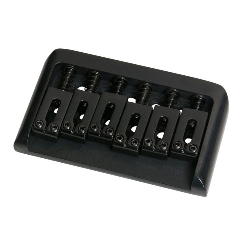 Musiclily Non-tremolo электрогитара Hardtail бридж седло, для 6 струн Fender Strat чёрный PLAYzh