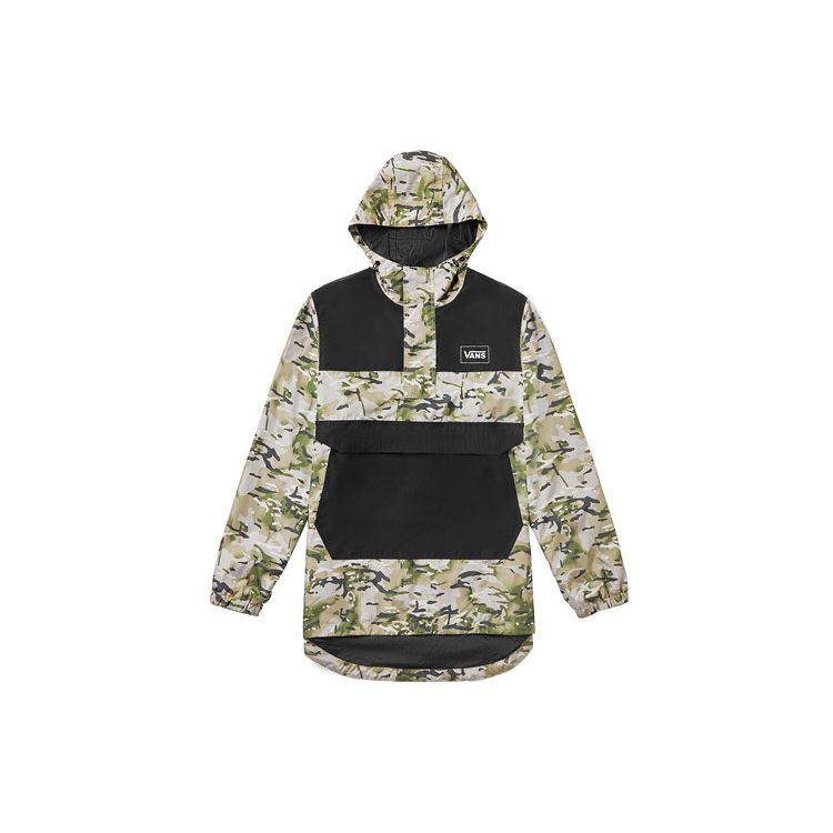 Vans Work Weird камуфляжная ветровка в стиле пэчворк мужские куртки VN0A4MLGW09 XL black