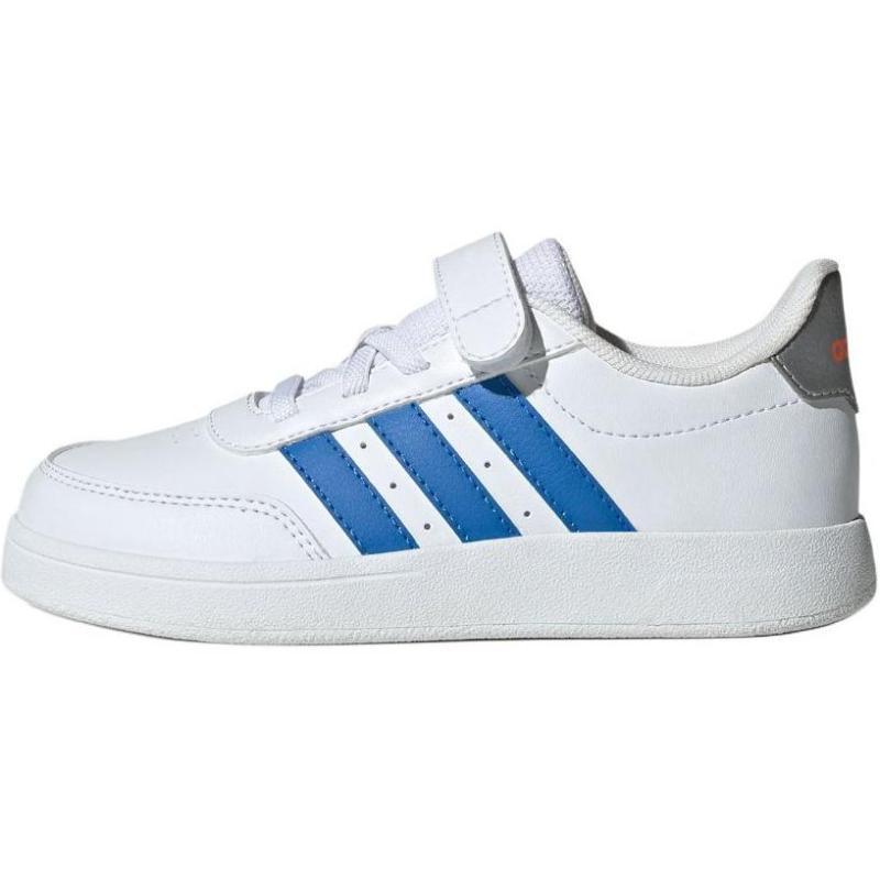 Adidas BREAKNET 2.0 Низкие детские кеды для скейтбординга, противоскользящие, износостойкие. Белые детские кроссовки JI0963 34 белый