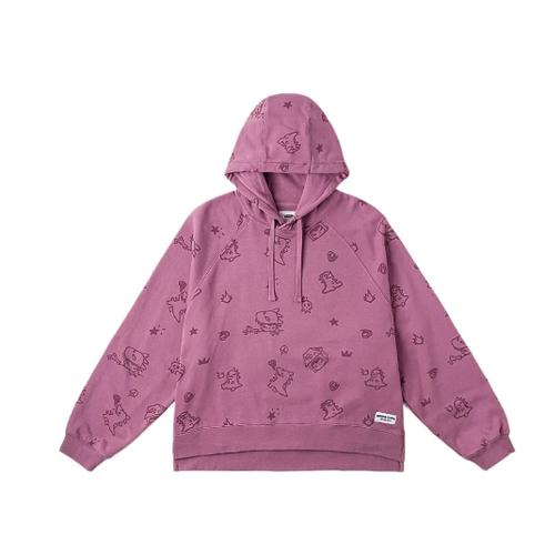 Vans x HIRONO Коллаборация Худи с длинным рукавом Женское Серо-Розовое EU XL розовый