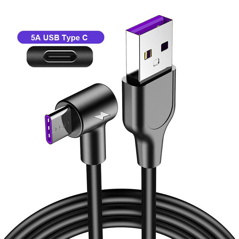 5A локтевой кабель USB-Type-C кабель для быстрой зарядки мобильного телефона USB C зарядное устройство кабель для передачи данных для iPhone 15 Huawei Xiaomi Realme Samsung 1m gray Charging set