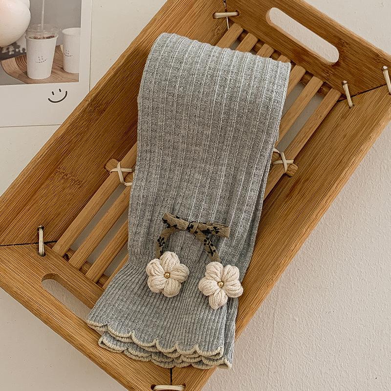 Зимние детские леггинсы, укороченные брюки S gray boomvsboom